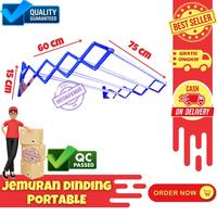 Gambar Jemuran Dinding Besi Tebal 4 Pipa Portable Lipat Minimalis baju dari Indomandiri Store undefined 5 Tokopedia