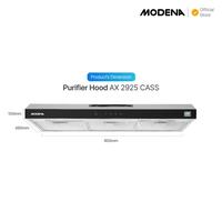 Gambar MODENA AX 2925 CASS Purifier Slim Hood Hybrid // MODENA AX2925CASS Cookerhood Penghisap Asap Dapur dari Indah Home Shop undefined 1 Tokopedia