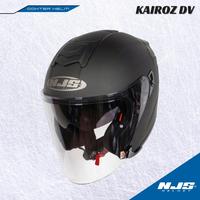 Gambar HELM NJS KAIROZ KAIROS DOUBLE VISOR Solid - Helm Half Face - WHITE, M dari Dokter Helm_NEW undefined 3 Tokopedia