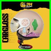 Gambar Helm Cargloss Retro Original YRH Hijab Graphic Motif | Helm Cewek | Helm Half Face | Jual Helm Visor Motorcycle - Peach dari Jual Helm_NEW undefined 4 Tokopedia
