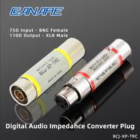 Gambar CANARE Digital Audio Converter Plug 110ohm XLR3 Male Female to 75Ω BNC Coaxial Cable Connector AES3 / EBU Impedance Transformer dari Nash Nex undefined 1 Tokopedia