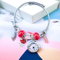 Gambar Jam Tangan Wanita Mewah Stainles Gelang Titanium Terbaru Free Box Kualitas Super Diameter 2.2cm Case Alloy Analog Quartz Aksesoris Fashion Elegan Cocok Berbagai Kesempatan - S-003-Hitam dari Pabrikan Watch undefined 5 Tokopedia