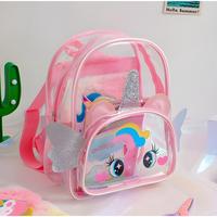 Gambar Tas Ransel Anak PVC Unicorn Sayap Transparan Waterproof Fashion Tas Ransel Anak Mini Transparan Hadiah Ulang Tahun Lucu - Tas Mika Transparan Fashion Anak tasanak Mika Karakter Lucu untuk Sekolah Aktif - Mika-Pink 02 dari Gudang Fashion Tas undefined 3 Tokopedia