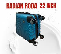 Gambar [MANDIRITAS] KOPER 22 INCH -  KOPER FIBER ABS, KOPER POLO 031, KOPER BAGASI dan BISA COD - Hitam dari MANDIRI TAS undefined 3 Tokopedia