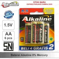 Gambar BATERAI KECIL ALKALINE AA/A2 ISI 6 PCS dari juna stationery_NEW undefined 1 Tokopedia