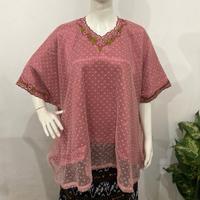 Gambar Berkat Ende- Tile plisket, Baju ende lawolambu brokat tile plisket dot bordir, baju adat, baju daerah, busana adat wanita, atasan wanita - Dusty dari Berkat Berkat Ende undefined 5 Tokopedia