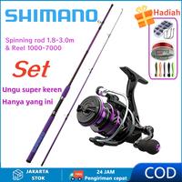 Gambar 【Beli 1 Gratis 4】SHIMANO Joran Pancing Set 1.8M-3.0M 2 Bagian Reel Set Joran dan Gulungan Pancing Caldari - Paket Lengkap Alat Mancing, Daya Tahan 30KG - rod 1.8m+reel 1000 dari Paradise Fishing_NEW undefined 1 Tokopedia