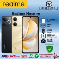 Gambar Realme Note 70 4G | Unisoc T7250 (12nm) | 6.7" 90Hz Eye Comfort Display | 15W Charging 6300mAh Massive Battery Garansi Resmi Indonesia - 4GB 64GB BEACH GOLD dari LEGEND.ELTRO.ID undefined 1 Tokopedia