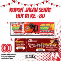 Gambar KUPON JALAN SEHAT HUT RI 80. KUPON UNDIAN - 1, 50 lmbr dari ESa Desain & Printing undefined 4 Tokopedia