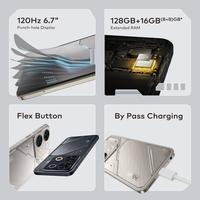 Gambar 【New】itel P65 RAM 8+8/128GB - Cyber Design with Sleek Ring Light - 120hz 6.7" Punch Hole Display - Flex Button- Bypass Charging - Gyro Hardware - UFS - Android 14 new UI - 5000mAh Battery + 2400mAh Free Charging Case dari WLS expedition undefined 3 Tokopedia