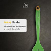 Gambar CANARY - Silicone Spatula / Turner & Ladle Luxury Heat Resistant Kitchen Utensil - CNR-SS005 - SODET, Biru dari Canary Kitchenware undefined 3 Tokopedia