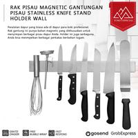 Gambar Rak Pisau Magnetic Gantungan Pisau Stainless Knife Stand Holder Wall Magnet Adhesive Knives Holder Waterproof - 30CM dari Toso Mart undefined 1 Tokopedia