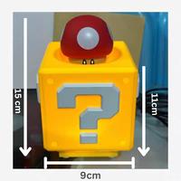 Gambar [NEW]  Lampu Super Mario Question Mark Lamp with Cute Sounds Rechargeable Lights - red mushroom dari My Polaris undefined 2 Tokopedia