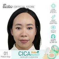 Gambar NEW LAUNCH! - Fanbo Cica Sun Protect Sun Cushion SPF 50 PA+++ - 01 Medium Beige dari Fanbo undefined 5 Tokopedia