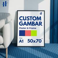 Gambar Haydecor Custom 70x50 Cetak + Bingkai Photowall Keluarga Foto Sendiri Pajangan Ruang Kamar Dekorasi - Putih | 70x50 dari Haydecor - Poster Frame undefined 1 Tokopedia
