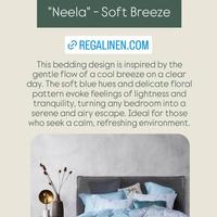 Gambar REGALINEN Sprei Ultimate Tencel 100s Cellulose Fiber Luxury Bedding Queen Extra King Single - Neela Grey ue Floral - Single 90x200 dari Cahaya Artomoro undefined 2 Tokopedia