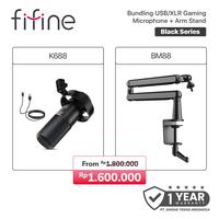 Fifine K688 | K-688 USB XLR Dynamic Mikrofon Cardioid for Streaming | Podcast | Recording | Voice Over | Gaming Microphone - foto 5