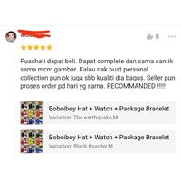 Gambar (BISA COD) TOPI+JAM TANGAN BOBOIBOY +GELANG PAKET MURAH - Api, S dari REYKA FAUZI RAHMAN RTBFDSVS undefined 2 Tokopedia