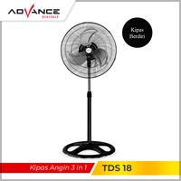 Gambar Advance TDS-18 Kipsa Angin 18" 3in1 Stand/Desk/Wall Fan Garansi 1 Tahun Besi - hitam dari AdvanceIndonesia undefined 3 Tokopedia