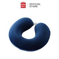 Gambar Miniso Solid Color Bantal Leher Travel Lipat Neck Pillow Memory Foam Travel U-Shaped Pillow - dark blue dari Moms homeliving & interior undefined 3 Tokopedia