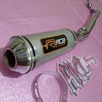Gambar Knalpot racing Fanterra buat motor=Revo lama,revo absolute,revo fi/new,Prima,star,grand/legenda,Supra 100/lama,Supra x 125 old/new,Supra fit old/new,Kharisma,kirana.Sudah satu set Besi - c70, Rcb dari Hklracing undefined 3 Tokopedia