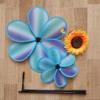 Gambar Kincir Angin Kolecer Double Blur Sunflower Pinwheel Windmill Hiasan Taman Pinwheel Kids Air Kitiran - Blue dari Kolecer Pinwheel undefined 5 Tokopedia
