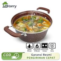 Gambar Panci Sop Enamel Wajan Panci Sup Panci Sop Anti Lengket Ukuran 24CM dari -Starry Shop- undefined 1 Tokopedia