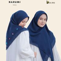 Gambar Beeme scarves - Hijab segi empat voal polos kancing ikumi series original beeme scarves Kerudung Wanita Basic Muslim Square Hitam - ikumi pink flamingo, 115x115cm dari Marya.id undefined 1 Tokopedia
