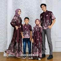 Gambar Family Set Couple Sarimbit Keluarga Gamis Kemeja Ayah Ibu Anak Terbaru Baju Couple Gamis Kemeja Lengan Panjang Silk Premium Set Pakaian Seragam Kondangan Keluarga Baju Muslim Lebaran 2026 Motif Bunga Busui Mewah Elegant Modern Kekinian - Burgundy, GAMIS, M dari JAVANES.ID undefined 5 Tokopedia