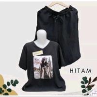 Gambar Setelan Emblem Wanita Kekinian Lengan Pendek Sablon Cantik Motif Santai Bahan Katun Nyaman Atasan casual White Sets simpl Celana daily warna random one set vintage Linen Topi Baju Dewasa Panjang Variasi - Coksu, OneSize dari ZNstor3 undefined 4 Tokopedia