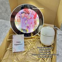 Gambar Hampers Cermin Ajaib Lyla Custom Foto dengan Stand - Gift Engagement Wedding Graduation Cermin Custom Foto - Lyla - CERMIN SAJA dari Baenanastore_NEW undefined 2 Tokopedia