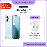 Gambar [ONLINE EXCLUSIVE] OPPO Reno14 F 5G 8GB+128GB (Garansi Resmi) - Biru dari OPPO Store Indonesia undefined 3 Tokopedia