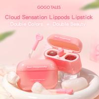 Gambar [BEST SELLER]GOGO TALES LipPods Lipstik Cloud Sense Dual Colour Lipcream Lip Matte Velvet Lipstick Lip Tint Anak Sekolah Make Up Lip Gloss Bibir GT621 - G06-ROSE MARRY dari GOGO TALES Official undefined 3 Tokopedia