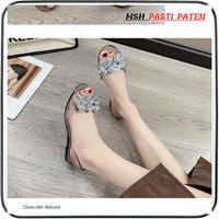 Gambar Sepatu Wanita Flatshoes Bening Transparan Motif Bunga Size 37-40 - COKLAT, 40 dari MSH PASTI PATEN undefined 2 Tokopedia