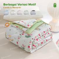 Gambar RAJA - Selimut Katun Seersucker Ringan Lembut & Nyaman Bedcover Lembut & Mewah Luxurious BONUS 2 SARUNG BANTAL LUCU - BJH01, 120x200CM  dari Raja Karpet_NEW undefined 4 Tokopedia