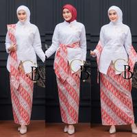 Gambar SPECIAL EDITION KEBAYA MERAH PUTIH JANGGAN KEMERDEKAAN AGUSTUS  KARNAVAL TERBARU FRE BROS DAN SLENDANG 2025 - Merah Putih+Rok, M dari Camelbusana undefined 1 Tokopedia