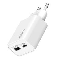 Gambar Travel Charger V-GeN VTC2-37 Super Speed 30W PD3.0 QC4+ Dual Port FREE Kabel Type C To Type C 1 Meter Super Fast Charging dari Intact Official Store undefined 5 Tokopedia