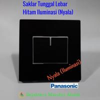 Gambar Saklar Tunggal Panasonic Wide Hitam Lampu Nyala Iluminasi WESJ-5581B dari Sejahtera Mandiri Abadi undefined 1 Tokopedia