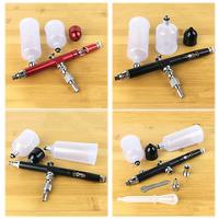 Gambar SyS Nail Clean Dual 0.3mm Decorating Cake Manicure Gravity Feed Spray Kit Nozzle Action Airbrush Gun With dari Syugu Shop undefined 4 Tokopedia