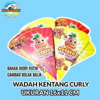 Gambar Promo 50 Pcs Kertas Kentang Curly - Wadah Potato Fun Fries - Bungkus Potato Curly - Kemasan Kentang Keriting dari ANEKAUSAHAMART undefined 3 Tokopedia