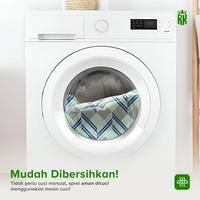 Gambar RAJA x MAMI LOUISSE Sprei Aesthetic Set Sarung Bantal Guling Motif kotak 3 Ukuan Bahan Katun Halus Berkualitas Premium dan Elegan - KQ1001, 160X200CM  dari Raja Karpet_NEW undefined 4 Tokopedia