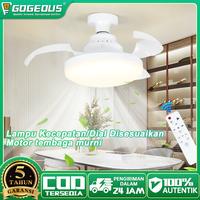 Gambar 【COD】Lampu kipas Angin 2in1 48 Watt lampu Plafon Remote Control LED Lampu Kipas  Cocok untuk Rumah Kamar Ruang Tamu Gantung Besi Akrilik Glossy Kotak - Putih【48W /3Waran /3Kecepatan】 dari GOGEOUS Lampu store undefined 1 Tokopedia