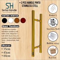 Gambar 1 SET HANDLE PINTU RUMAH STAINLESS STELL MODEL BAUT TEMBUS UKURAN 45CM 60CM & 80CM - hitam, 35cm dari Toko SERBA HANDLE undefined 2 Tokopedia