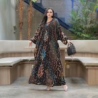 Gambar (BISA COD) GAMIS KAFTAN ARUMI BAHAN RAYON TEBEL - ARUMI COKSU dari Batik virral undefined 4 Tokopedia