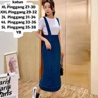 Gambar stelan overall LS  denim + iner katun asli bangkok - 2XL dari YB Fhasion undefined 4 Tokopedia