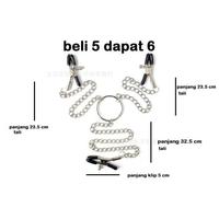 Gambar D400 Kalung Rantai Jepit Puting 3 Penjepit Pria Wanita Bdsm Termurah Best Quality 100% Original dari arganionlineshop undefined 1 Tokopedia