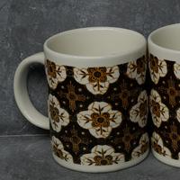 Gambar 2 PCS NK Batik Kawung Solo Cangkir Kitchenware dari D'Keramiko undefined 5 Tokopedia