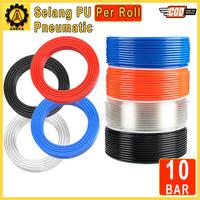 Gambar Selang PU Hose PU Per Roll Standard 4mm 6mm 8mm 10mm 12mm 14mm 16mm PolyUrethane Selang Angin / Air - 4 x 2.5 x 200mtr, Transparan dari AnekaPneumatics undefined 1 Tokopedia