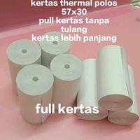 Gambar Kertas Thermal Coreles Ukuran 57x30mm Per 10 Pcs/Roll Untuk Mesin Printer Mini Bluetooth Ukuran 58mm Thermal Paper Struk - -, - dari Grosir kertas kasir undefined 3 Tokopedia