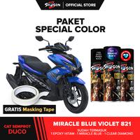 Gambar PAKET HEMAT Cat Semprot Motor Shogun Z Paint BUNGLON MIRACLE BLUE V 821 - LEMBAYUNG BIRU UNGU SHOGUN Z (UKURAN 400CC ) - Paket Hemat Miracle Blue V dari Shogun Z Paint undefined 1 Tokopedia